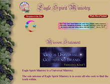 Tablet Screenshot of eaglespiritministry.com
